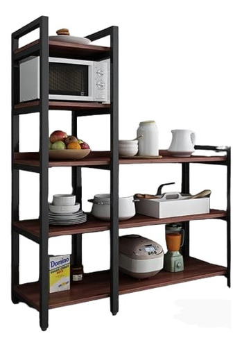 Organizador De Cocina De Estilo Industrial Con Ruedas.