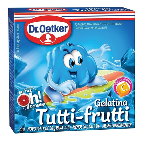 Pó Para Gelatina Sabor Tutti-frutti Dr Oetker 20grs