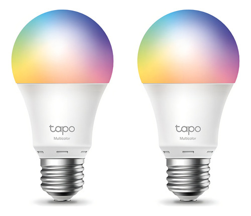 Kit 2 Focos Inteligente Tp-link Tapo L530e Led Rgb Wifi