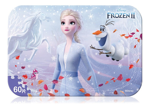 Disney Frozen Puzzles Una Caja De  L 60 Piezas Elsa Pri...