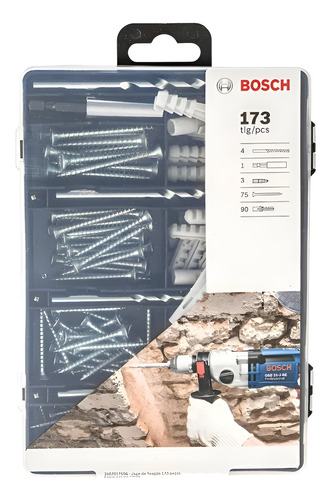 Martelete Perfurador Rompedor 127v 112a0 Bosch + Bits Brocas