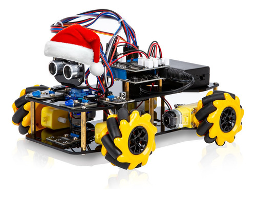 Kit Coche Robot Inteligente 4wd Arduino Ide Mmg