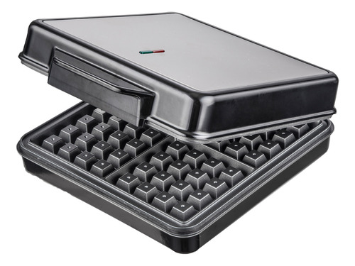 Máquina De Waffles De Aço Inoxidável De 4 Fatias Com Exterio