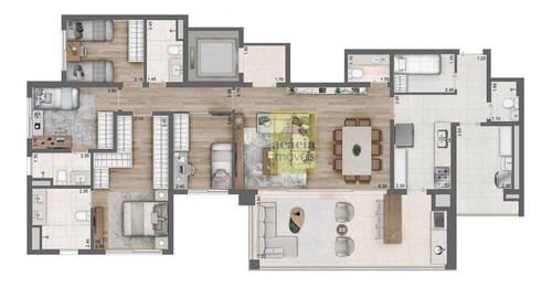 Imagem 11 de 11 de Apartamento Com 4 Dormitórios À Venda, 157 M² Por R$ 1.999.193,28 - Perdizes - São Paulo/sp - Ap2544