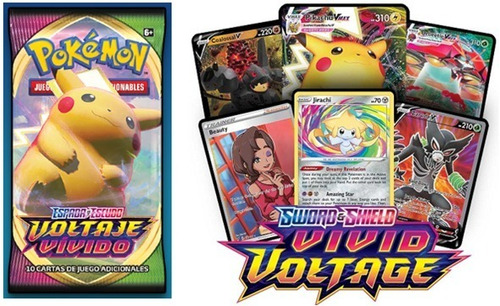 20 Códigos De Sobres Voltaje Vivido Pokémon  Tcg Online