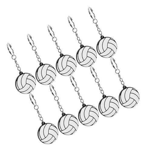 Llaveros Colgantes Decorativos De Minivoleibol, 10 Unidades