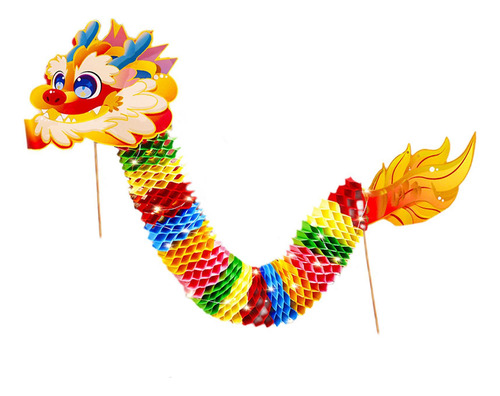 Dragão De Papel Chinês 3d Ano Novo Dragão De Papel Feito