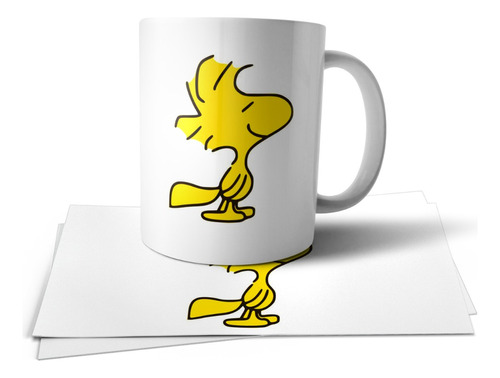 Snoopy Woodstock Pajarito Amarillo Taza Tu Propio Estilo