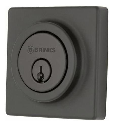 Brinks Cerrojo De Seguridad Contemporáneo De Un Solo Color Negro Mate