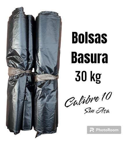 Bolsas Para Basura 30 Kilos Calibre 10 Fuertes 