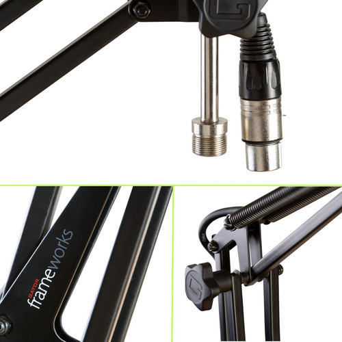 Imagen 6 de 10 de Kit De Micrófono Shure Mv7 + Soporte Gator Gfwmicbcbm1000