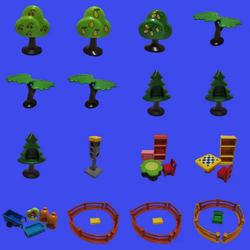Playmobil Arbol 123 Granja Bosque Plantas Dioramas Envios