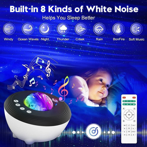 Imagen 6 de 8 de Proyector Galaxia Bluetooth Y Wifi Compatible Alexa Y Google