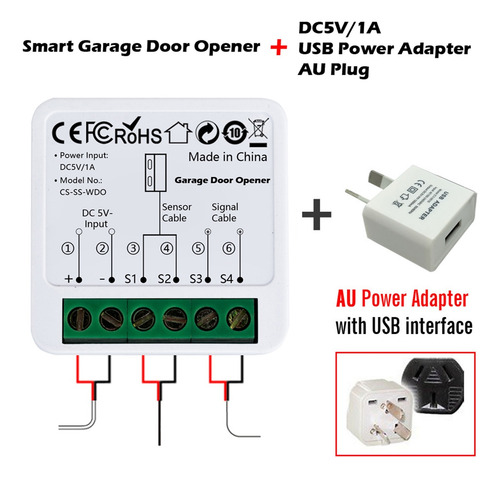 Wifi Smart Garage Door Opener Tuya App Módulo De Control