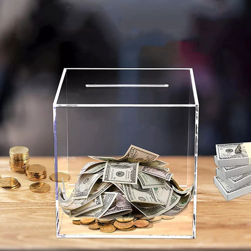L Alcancía Transparente Con Tarro De Ahorro