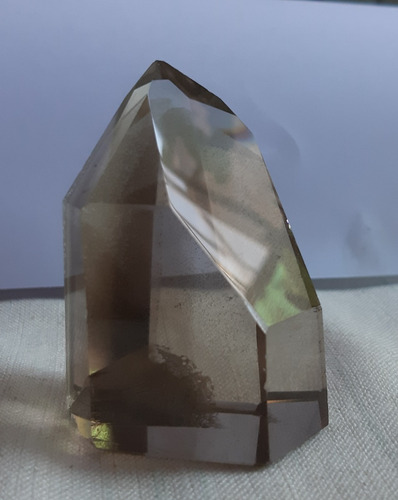 Punta De Cuarzo Ahumado, Con Fantasma (Usado)