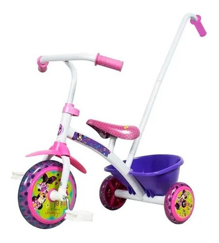 Triciclo Con Manija Little Minnie 303020