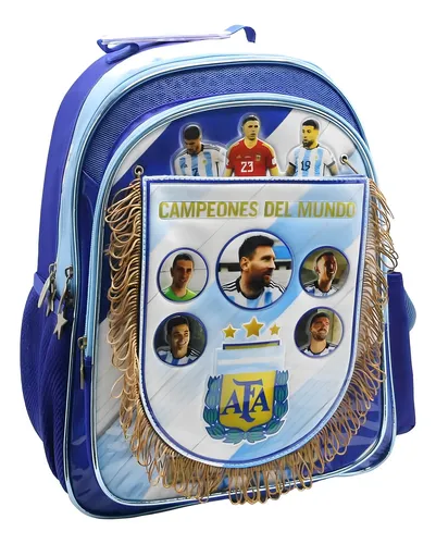 comprar Mochila Espalda 16 Afa Selección Con Banderín Cresko Color Azul Diseño de la tela Liso comprar Mochila Espalda 16 Afa Selección Con Banderín Cresko Color Azul Diseño de la tela Liso