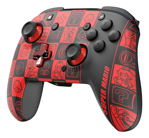 Pdp Control Inalámbrico Rematch Glow: Súper Icono Color Rojo