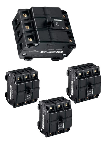 Kit 4 Disjuntores Nema Tripolar 25a Dlb - Lorenzetti