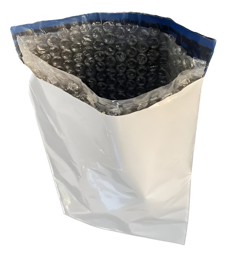 50 Sacos Plásticos De Segurança Com Bolha P/ 19x25