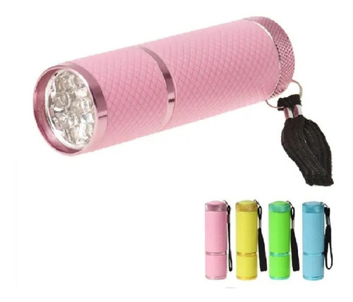 4 Mini Linterna Para Uñas Luz Led Lámpara Uv Gel Acrílico