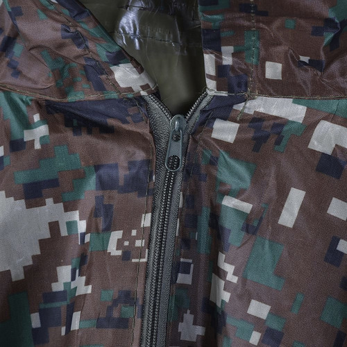 Poncho De Abrigo De Lluvia Ripstop Con Capucha Militar Imper