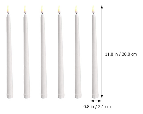 Velas De Ventana Largas Cónicas Para Ventana, 12 Unidades