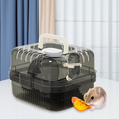 Gaiola De Hamster, Habitat De Hamster Com Garrafa De Preto