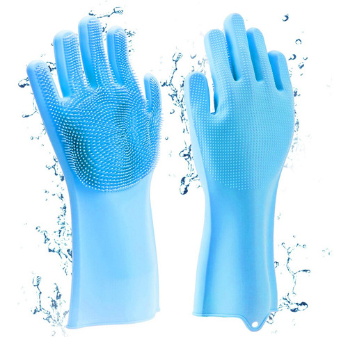 Guantes Con Esponja Incorporada Para Lavar Platos