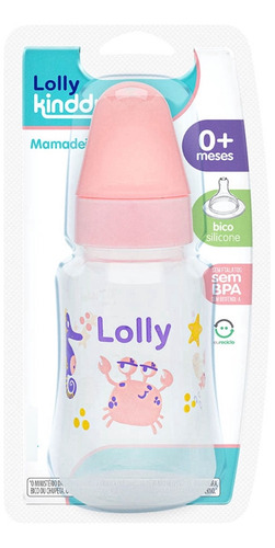 Mamadeira - 160ml - Oceano - Rosa - Lolly Kinddy