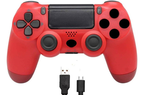 Joystick Inalambrico Compatible Con Pc Celular Y Ps4 Color Rojo