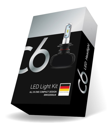 Imagen 2 de 2 de Kit Cree Led C6 Plus Alta Y Baja H4 H7 H1 H11 H3