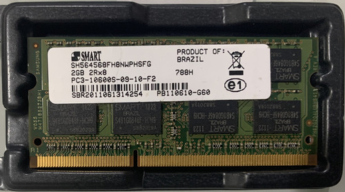 Memória Ram 2gb - Ddr3 - 10600 (Usado)