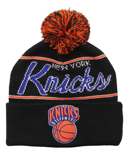 Gorro Mitchell & Ness New York Knicks Script Pom Beanie Hwc 