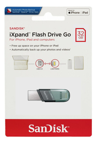 Memoria Otg Sandisk Ixpand 32gb Usb 3.0 Para iPhone iPad