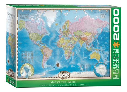 Rompecabezas Del Mapa Del Mundo De Eurographics (2000