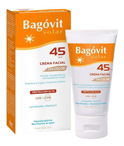 Bagóvit Solar Facial Con Color Fps 45 50grs