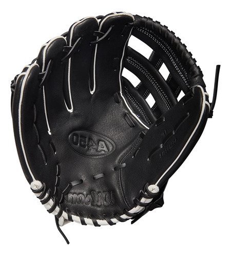 Guante Beisbol Wilson A450 Negro Azul 12 In 7-10 Años Zurdo
