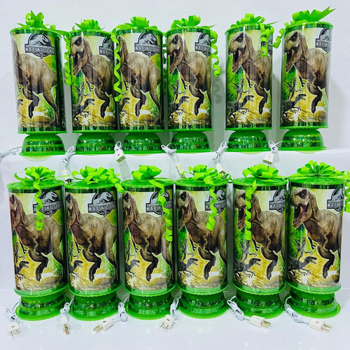 Centros De Mesa T-rex 10 Unidades Con Luz 38 Cm