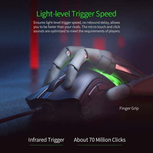 Imagem 6 de 9 de Rato Para Jogo Razer Deathadder V2 Mini Preto