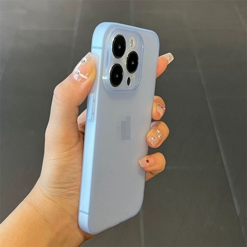 Funda Ultrafina Esmerilada De 0,8 Mm Para iPhone XR Xs Max 11 12 13 14 15 16 Pro Max Case 14 15 16 Plus Funda Capa