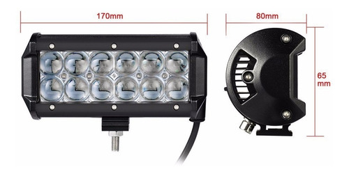 Faro Auxiliar Barra Led Nueva Generacion 4x4 Moto Cree 36w !