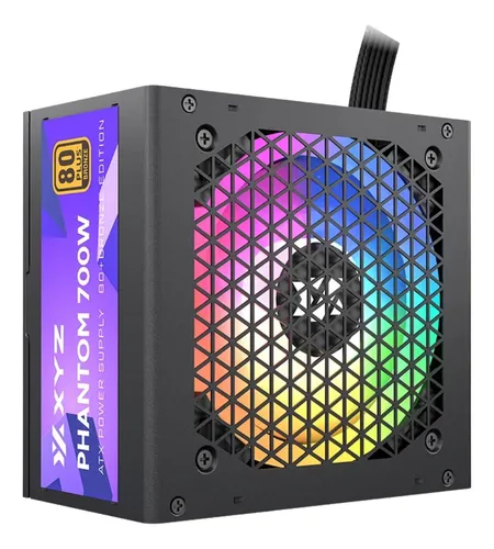 Fuente Poder Xyz Phantom 700w A-rgb 80+ Bronce