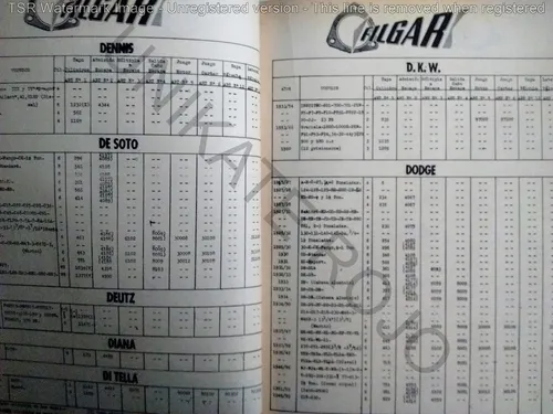 Antiguo Catálogo Juntas Motor Filgar Auto Taller - Año 1964 (Usado)