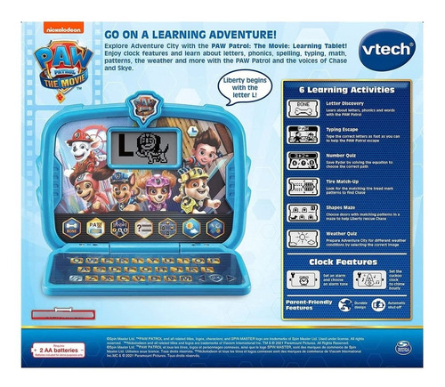Vtech Paw Patrol - Tableta De Aprendizaje, Color Azul