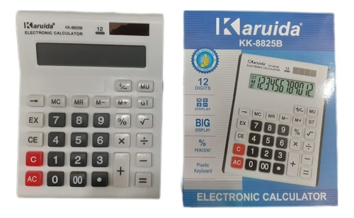 Calculadora Karuida Kk-8825b 12 Dijitos Escritorio 