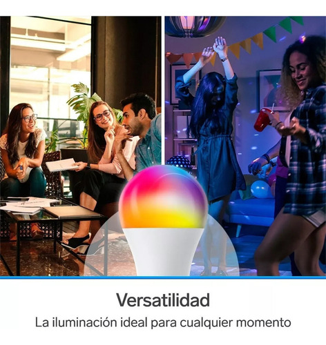 5 Pz Foco Led Rgb 50w Control Remoto Para Elegir Colores E27