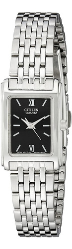 Reloj Mujer Citizen Ej5850-57e Cuarzo Pulso Plateado Just Wa