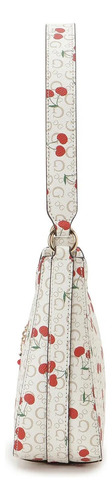 Bolsa Guess Factory Pr960317-wml Acabado De Los Herrajes Níquel Color Blanco Correa De Hombro Blanco Diseño De La Tela Lisa